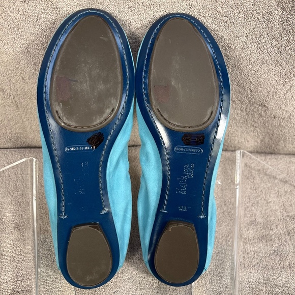 Maria Shariapova Cole Haan Nike Air Corset Lace Up Teal Ballet Flats 10B Preppy - Picture 11 of 12